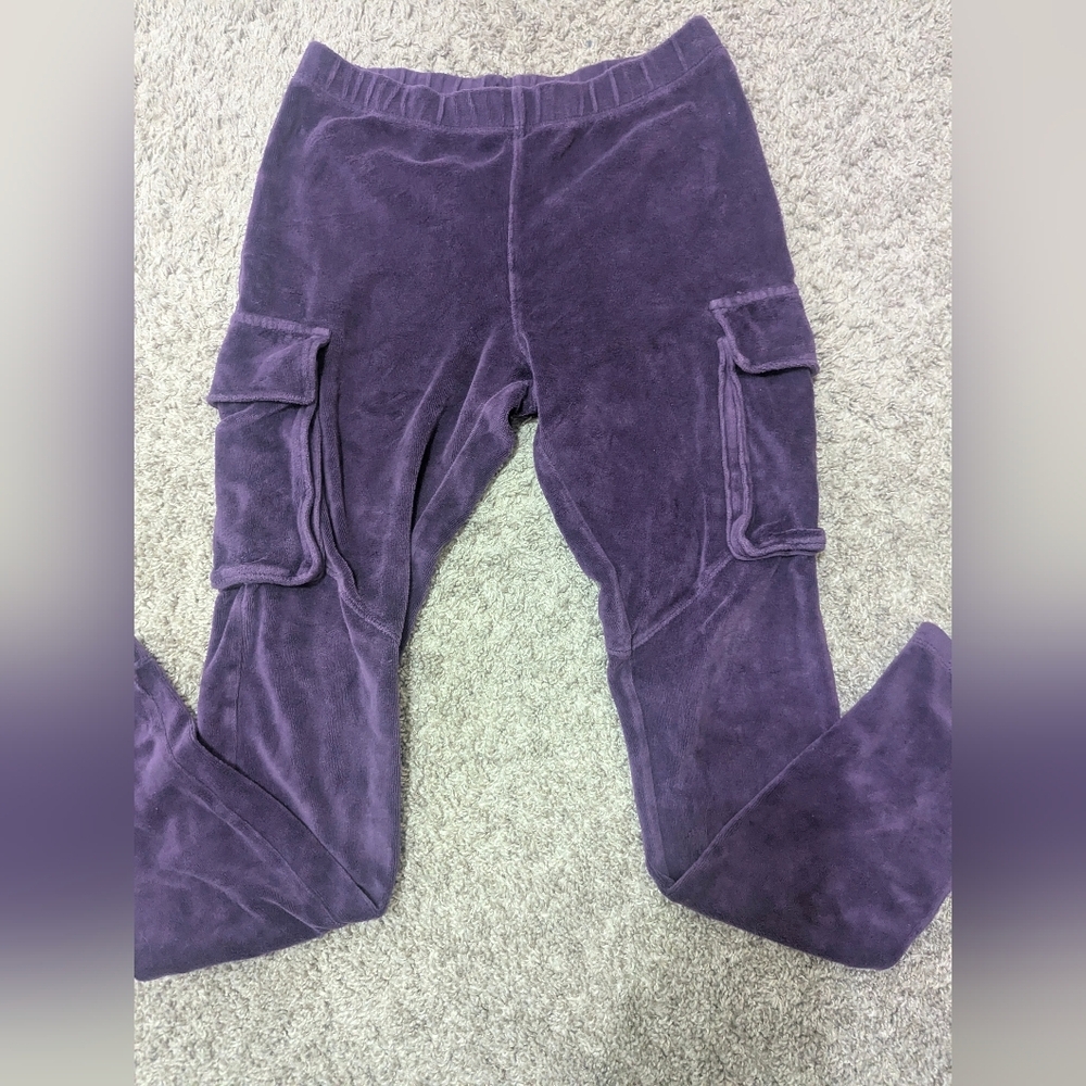 Tea Collection Purple Velour Pants